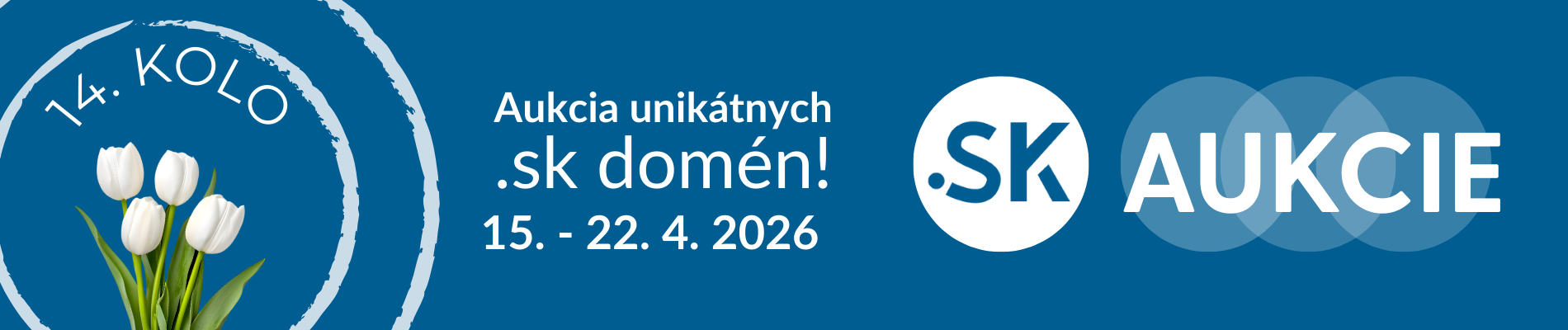 Logo aukcií .sk domén od spoločnosti SK-NIC