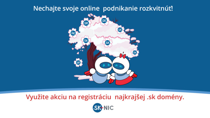 Reklamný banner SK-NIC na registráciu .sk domén