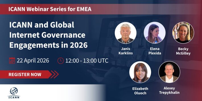 infographic for the webinar from icann