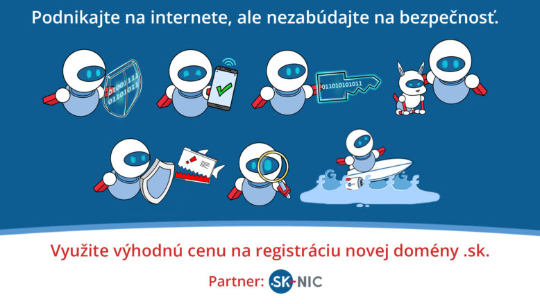 Reklamný plagát na registráciu .sk domén od SK-NIC