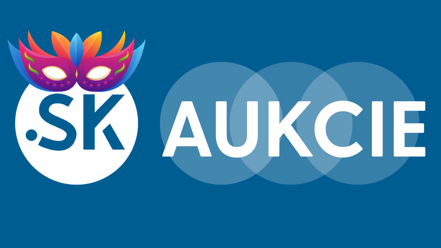 Logo aukcií .sk domén od spoločnosti SK-NIC