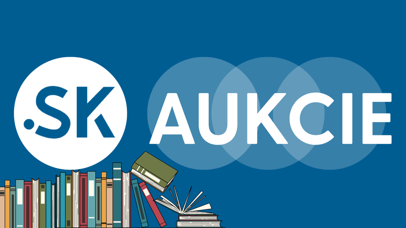 Logo aukcií .sk domén od spoločnosti SK-NIC