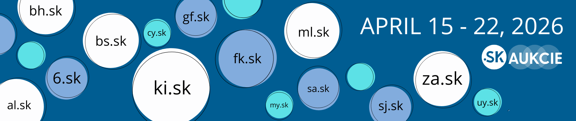 Logo aukcií .sk domén od spoločnosti SK-NIC