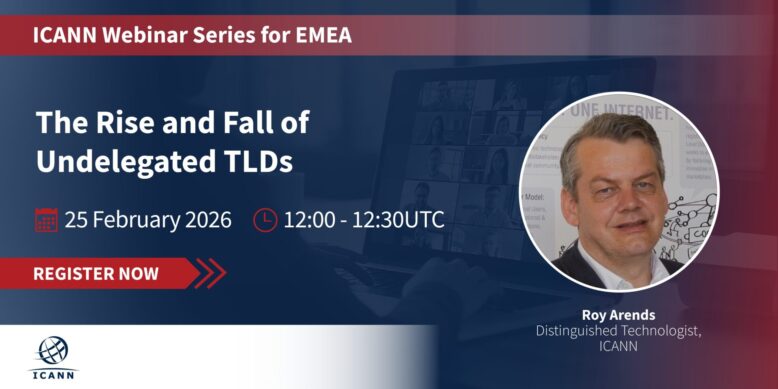 infographic for the webinar from icann