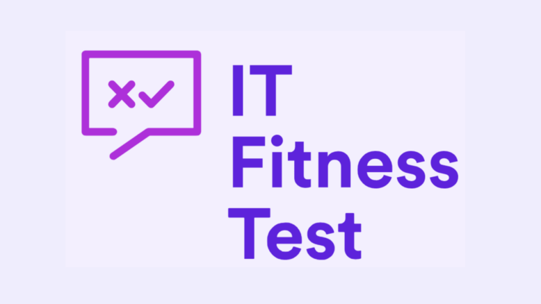 nápis IT Fitness Test