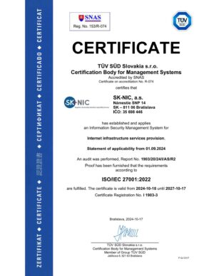 About us 1 iso certifikat 2024 EN