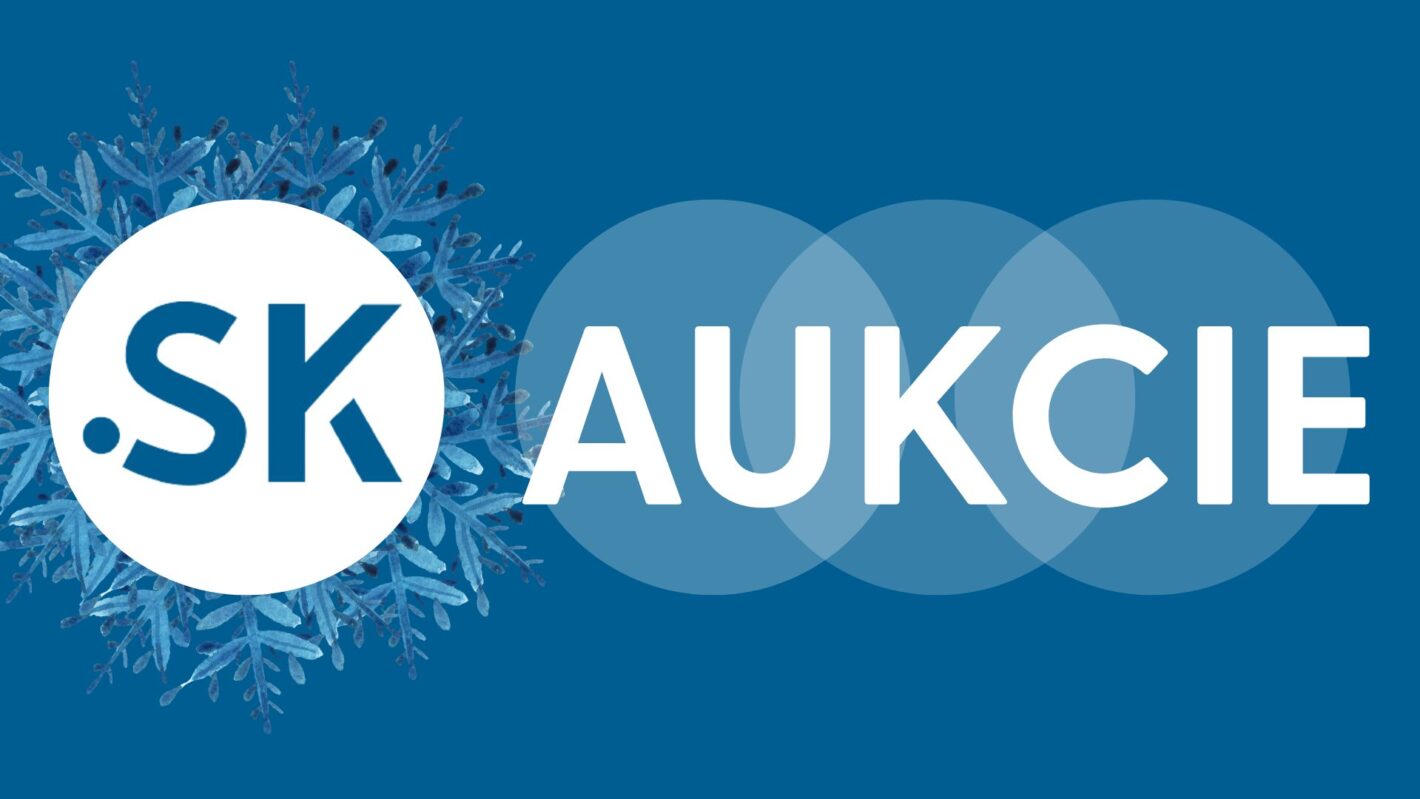 Logo aukcií .sk domén od spoločnosti SK-NIC